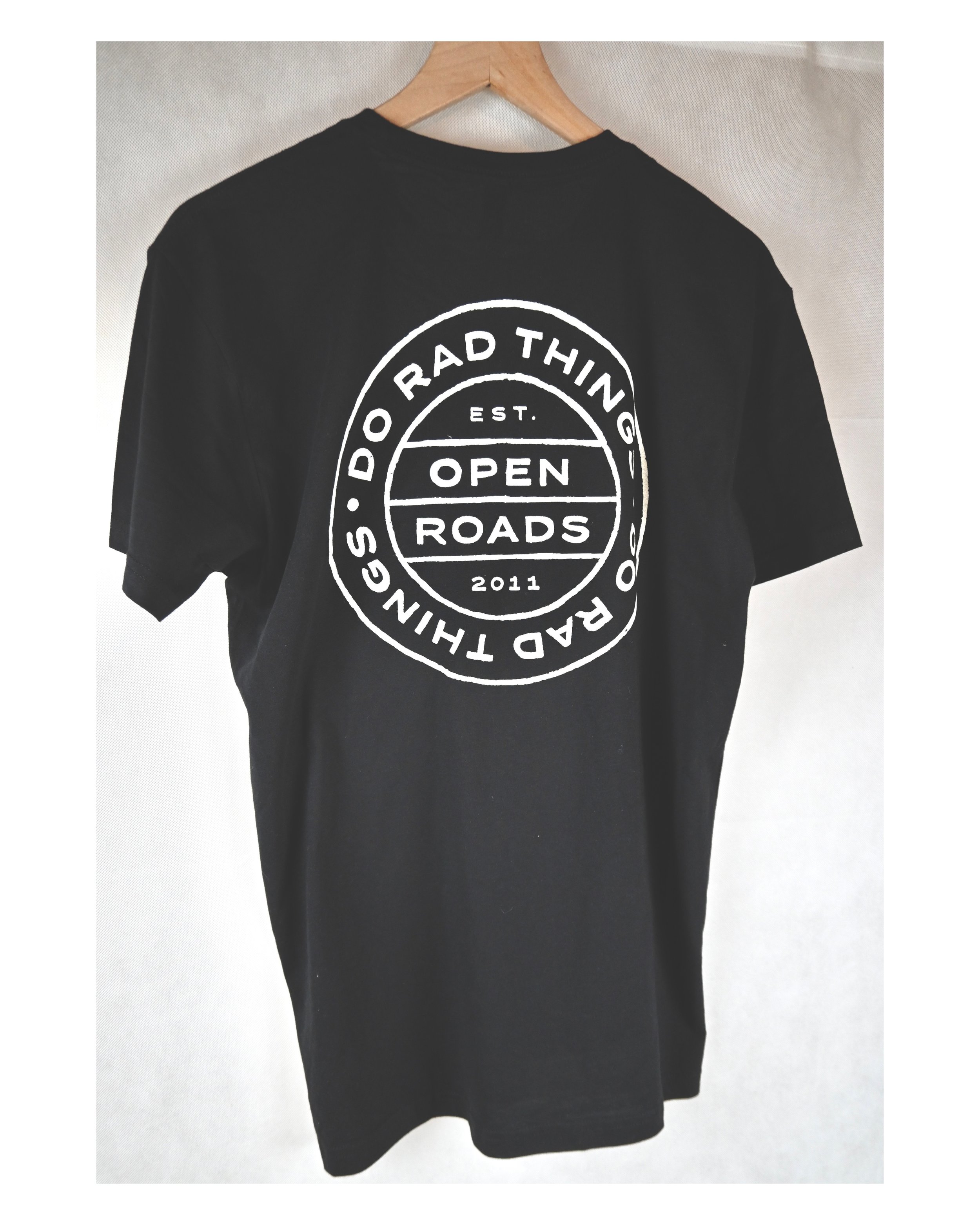 Open Roads Marquee Stamp Pocket T, Black