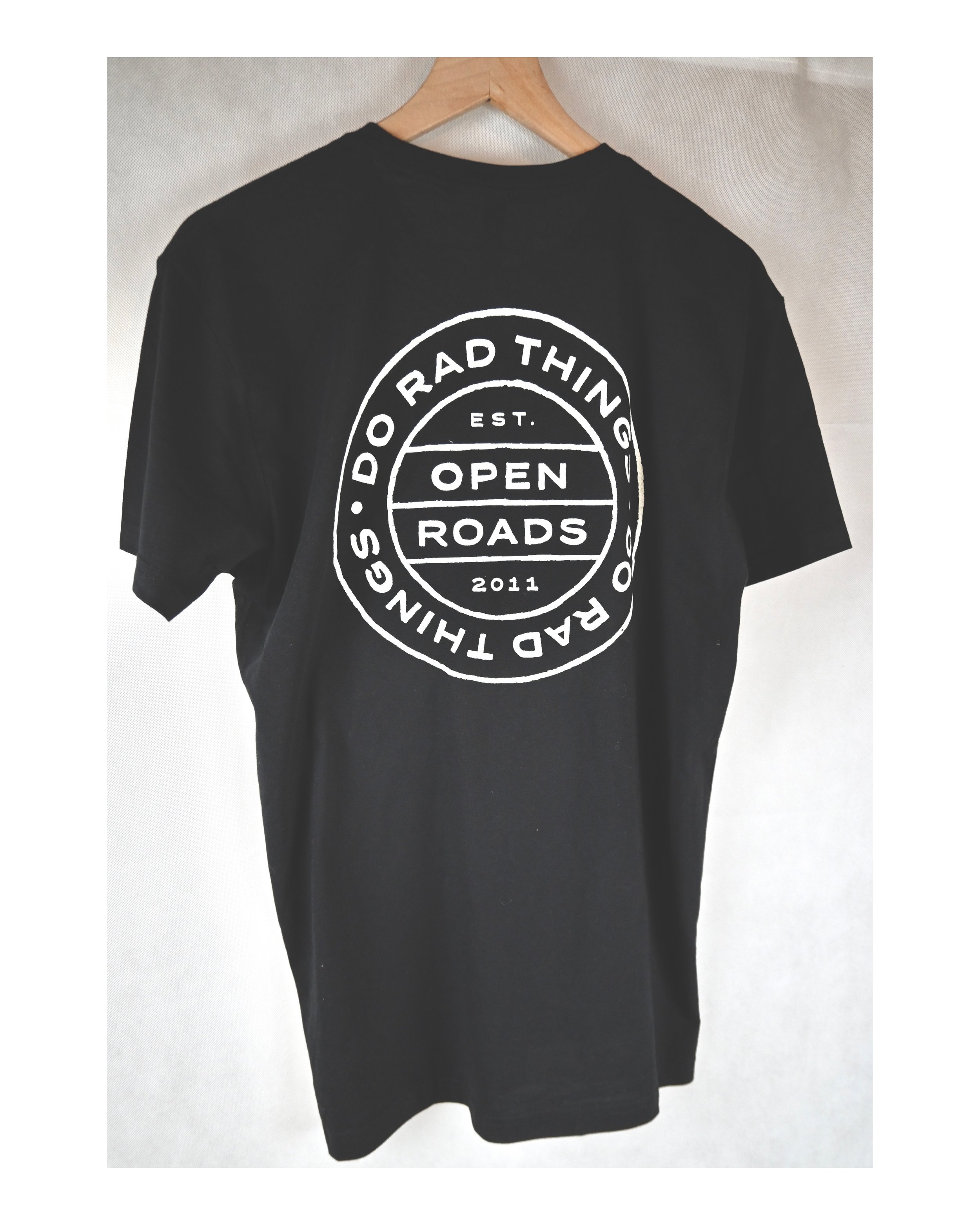 Open Roads Marquee Stamp Pocket T, Black
